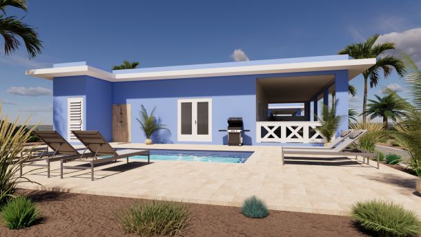 Villa Deluxe met privézwembad - 3-Bedroom, max. 6 personen 